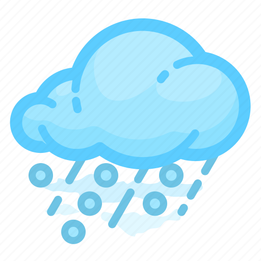 Cloud, forecast, hail, rain, shower, weather icon - Download on Iconfinder