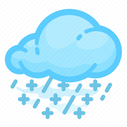 Cloud, forecast, rain, shower, snow, weather icon - Download on Iconfinder