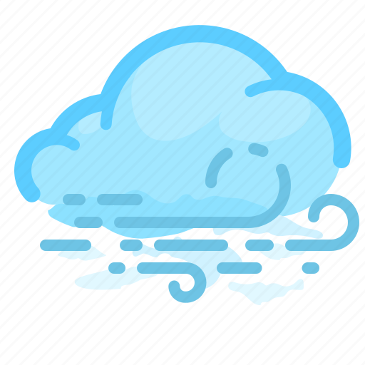 Cloud, forecast, overcast, weather, wind, windy icon - Download on Iconfinder