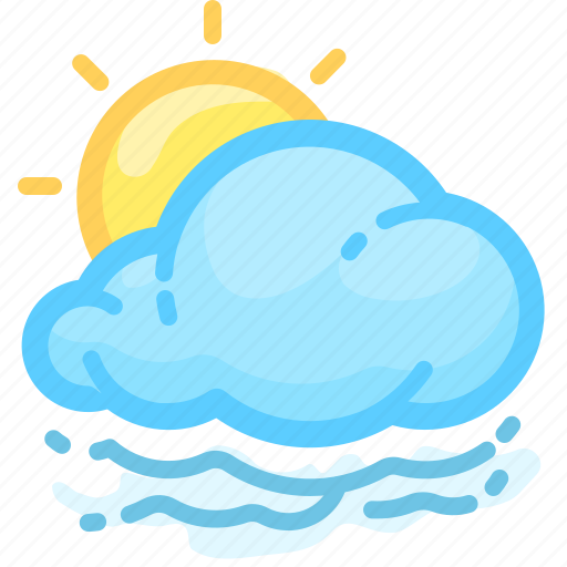 Cloud, cloudy, fogg, foggy, forecast, sun, weather icon - Download on Iconfinder