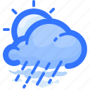 cloud, cloudy, forecast, rain, rainy, sun, weather