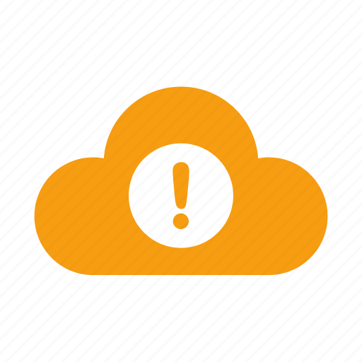 Alert, aware, caution, cloud, exclamation, notification, warning icon - Download on Iconfinder