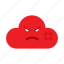 angry, cloud, emoticon, emotion, fail, lost, mad 