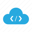 cloud, code, html, page, php, programming, script