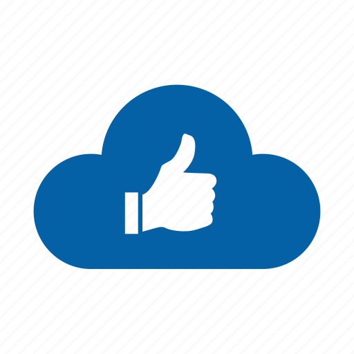 Account, cloud, favourite, hit, like, right, thumb up icon - Download on Iconfinder