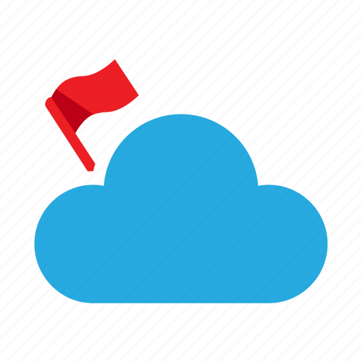 Weather, red flag, check, cloud, mark icon - Download on Iconfinder