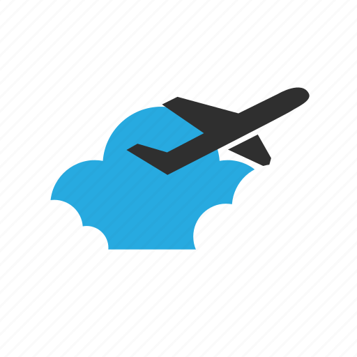 Arrive, cloud, clouds, depart, fly, plane, vacation icon - Download on Iconfinder