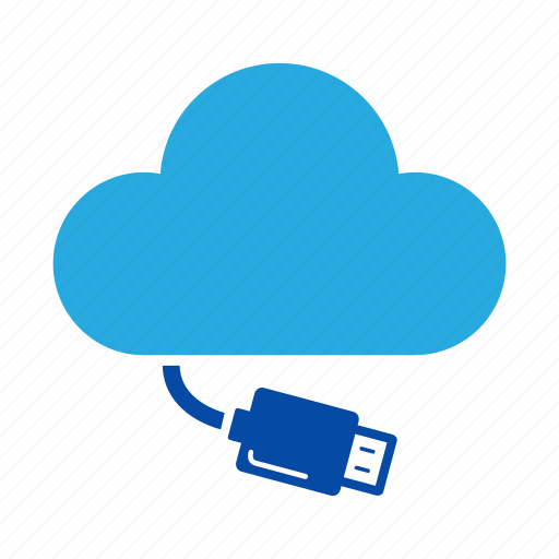 Cloud, connection, drive, external drive, removable, storage, usb icon - Download on Iconfinder