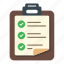 checklist, document, choice, clipboard, notebook 