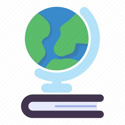 Globe, earth, world, book, knowledge, learning, mentoring icon - Download on Iconfinder