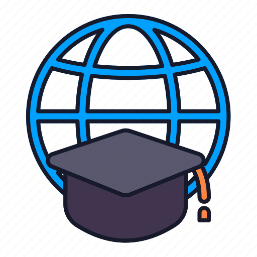 World, knowledge, graduation, mentoring, coaching icon - Download on Iconfinder