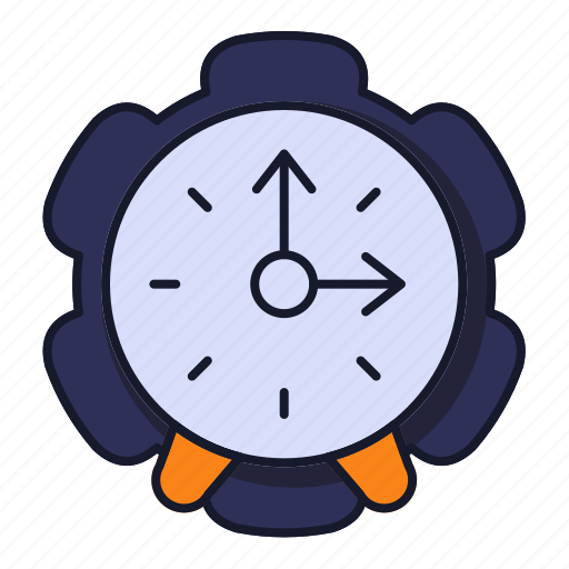 Clock, watch, timer, gear, configuration, preferences, options icon - Download on Iconfinder