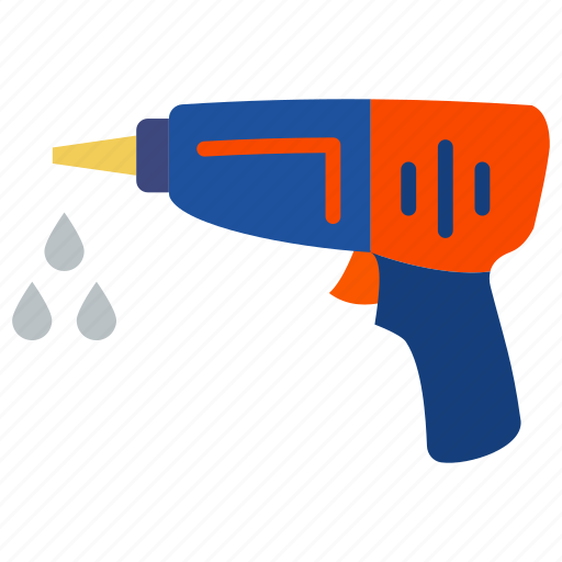 Adhesive, drops, glue gun, hot, melt, sticky icon - Download on Iconfinder