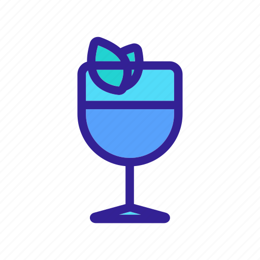 Alcohol, cocktail, glass, liquid, mint icon - Download on Iconfinder