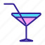 alcohol, cocktail, glass, straw, tropical 