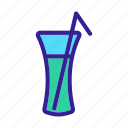 cocktail, drink, glass, juice, straw