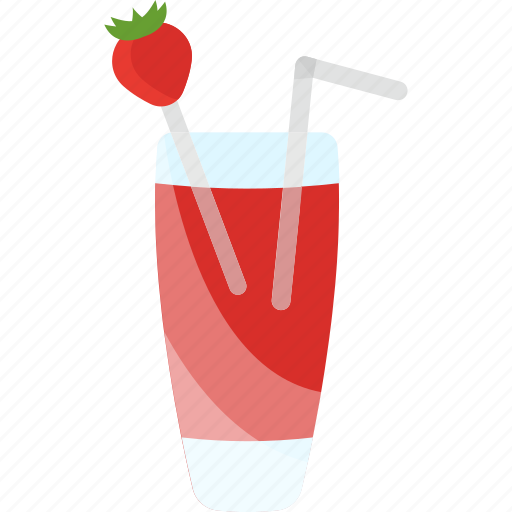Coctails, drink, strawberry, tubular icon - Download on Iconfinder