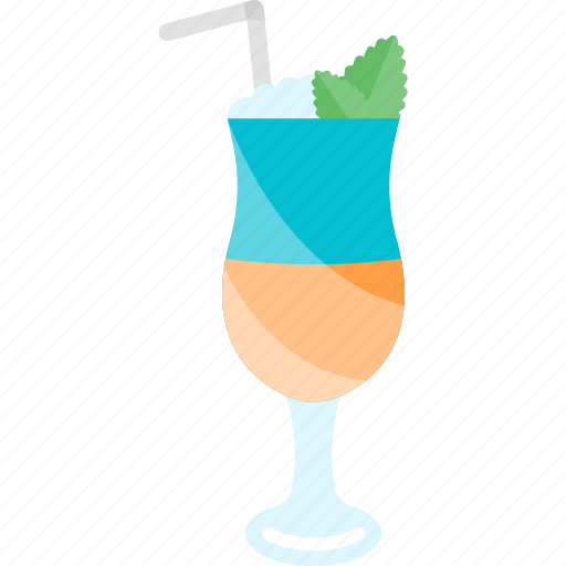 Coctails, glass, mint, tubular icon - Download on Iconfinder