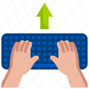 input, type, hands, keyboard, computer