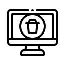 delete, computer, monitor, technology, data, document, screen