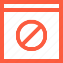 banned, block, disabled, forbidden, page, prohibited, window