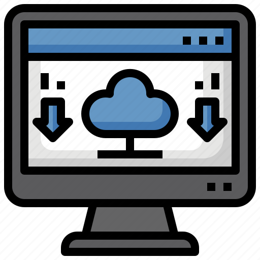 Cloud, computing, browser, computer, download icon - Download on Iconfinder
