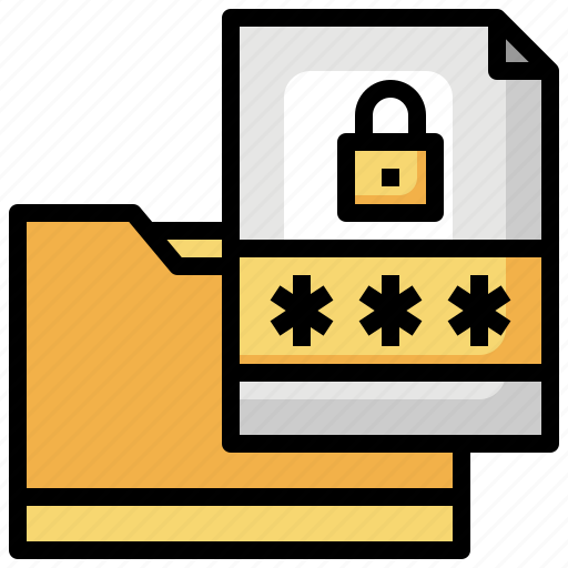 File, protection, padlock, safety, locked, folder icon - Download on Iconfinder