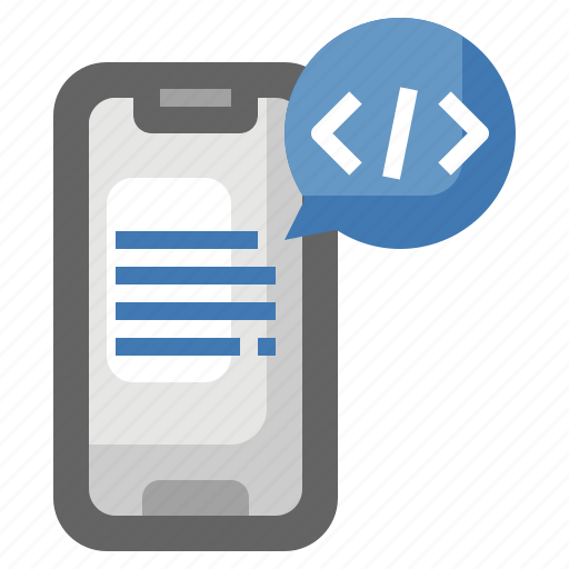 Smartphone, programming, code, development icon - Download on Iconfinder