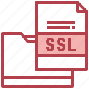 ssl, file, format, document, folder