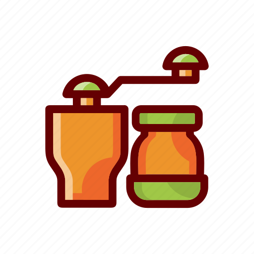Coffee, grinder, cafe, restaurant, cooking, kitchen, cook icon - Download on Iconfinder