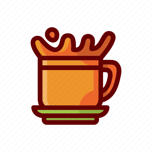 Cup, splash, coffee, glass, hot, drink, beverage icon - Download on Iconfinder