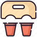 coffee, cup, holder, paper
