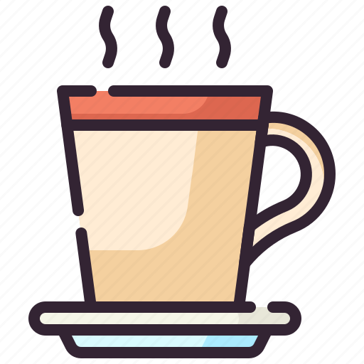Latte, coffee, hot drink, tea icon - Download on Iconfinder