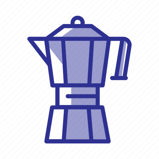 Moka, pot, cafe, coffee, coffee bar, drink, restaurant icon - Download on Iconfinder