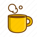 americano, cafe, coffee, mug