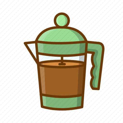 Caffettiere, coffee, coffee maker, french press icon - Download on Iconfinder