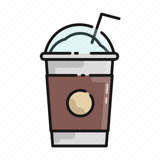 Ice, foam, straw, cafe, coffee, cold icon - Download on Iconfinder