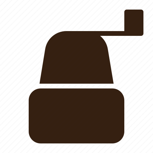 Brown, cafe, coffee, grinder, vintage icon - Download on Iconfinder