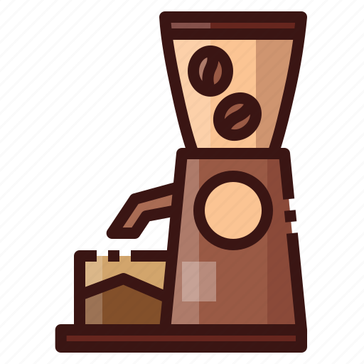 Coffee, grinder, kitchen, machine, mill icon - Download on Iconfinder