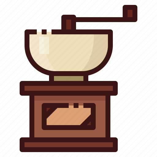 Coffee, grinder, retro, barista icon - Download on Iconfinder