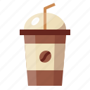 ice, coffee, cup, drink, cafe, frappe, beverage