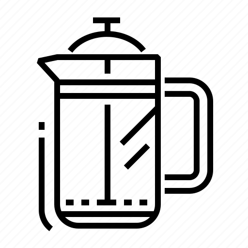 Beverage, brewing, coffee, french press icon - Download on Iconfinder