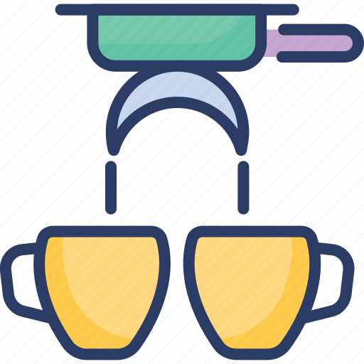 Coffee, crossed, doped, double, espresso, filter, maker icon - Download on Iconfinder