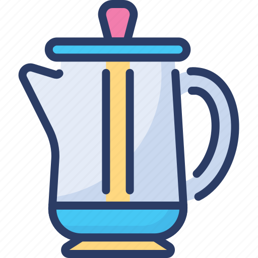 Automatic, brew, coffee, manual, percolator, pot, vertical tube icon - Download on Iconfinder