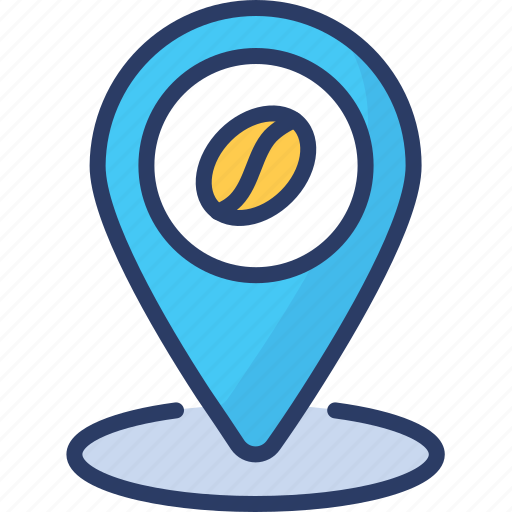 Coffee, location, misc, navigation, pin, point, shop icon - Download on Iconfinder