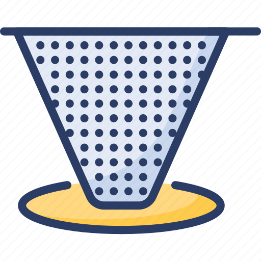 Coffee, distillation, extraction, filter, funnel, net, screening icon - Download on Iconfinder