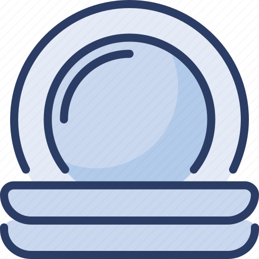 Accessory, crockery, kitchen, plate, portable, round icon - Download on Iconfinder