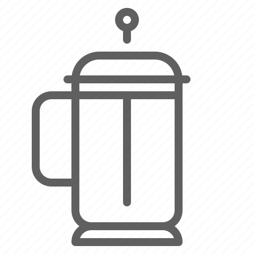 Frenchpress, coffeeshop, coffee, cafe, beverage, drink, bottle icon - Download on Iconfinder