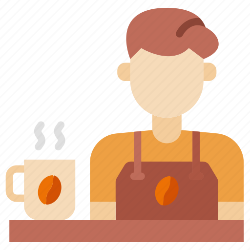 Barista, coffee, espresso, maker, person, man icon - Download on Iconfinder