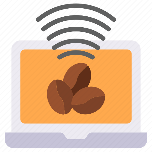 Wifi, wireless, signal, internet, laptop, coffee, shop icon - Download on Iconfinder